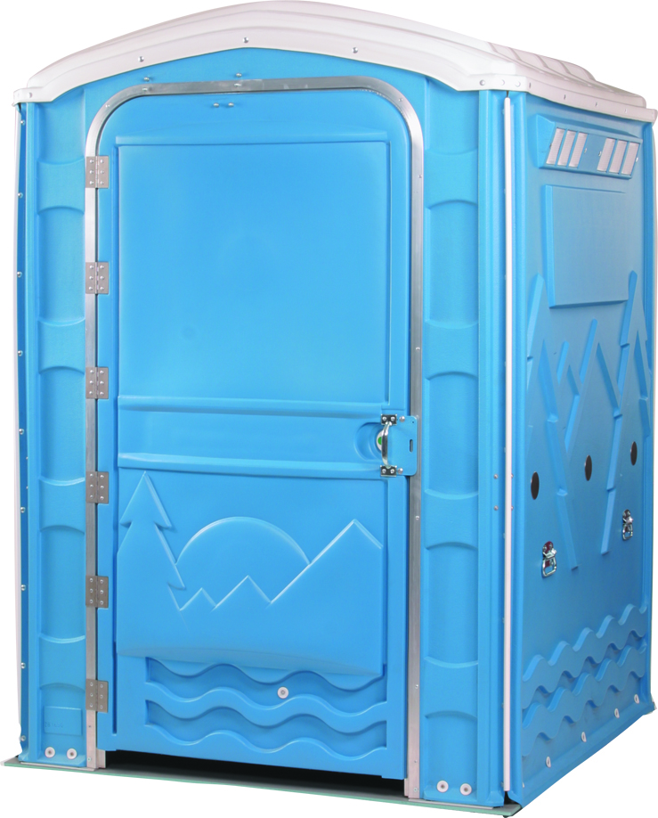 PolyPortable Restroom - Port a Potty - Blue EAU PPEAU-03 - Click Image to Close